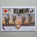 2018 The First World War Centenary Silver Proof 5 Pounds Coin Cover - Westminster First Day Cover