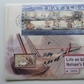 2005 Battle of Trafalgar Silver Ingot Postage Stamp Cover - Royal Mail First Day Cover