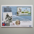 2010 Battle of Britain Silver 5 Pounds Coin Cover - Westminster First Day Cover