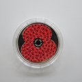 2018 Remembrance Poppy Silver Proof Jersey 5 Pounds Coin - Royal British Legion