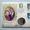 1997 Royal Golden Wedding Anniversary 5 Pounds Coin Cover - Benham Signed First Day Cover