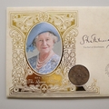 1998 75 Royal Years The Queen Mother Florin Coin Cover - Benham First Day Cover Signed