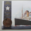 2011 Launch of Titanic 100th Anniversary 1 Crown Coin Cover - Buckingham First Day Cover