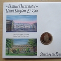 1988 Royal Mint Tower Hill to Llantrisant 1 Pound Coin Cover - First Day Cover