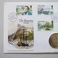 1989 Mutiny on the Bounty Isle of Man 1 Crown Coin Cover - IOM First Day Cover