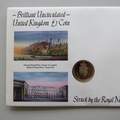 1988 Royal Mint Tower of London to Tower Hill 1 Pound Coin Cover - First Day Cover