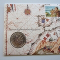 1990 Azores First Settlement 100 Escudos Coin Cover - Portugal First Day Cover