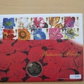 1997 Britain In Bloom 1 Crown Coin Cover - First Day Covers by Mercury