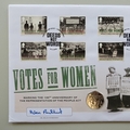 2018 Votes For Women 50p Pence Coin Cover - Signed First Day Covers