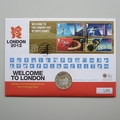 2012 Welcome To London 2012 Olympics Silver 5 Pounds Coin Cover - Westminster First Day Covers