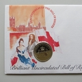 1989 Bill of Rights Tercentenary 2 Pounds Coin Cover - Royal Mint First Day Covers