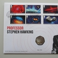 2020 Professor Stephen Hawking 50p Pence Coin Cover - Royal Mail First Day Covers