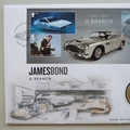 2020 James Bond Q Branch 5 Pounds Coin Cover - Royal Mail First Day Covers