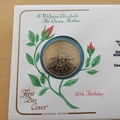 1980 The Queen Mother 80th Birthday Crown Coin Cover - Cotswold First Day Cover