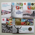 2009 - 2012 London 2012 Olympic Games 5 Pounds Coin Cover Set - Royal Mail First Day Covers