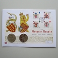 2017 The Queen's Beasts Double 5 Pounds Coin Cover - Westminster First Day Covers