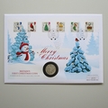 2016 Merry Christmas Silver 20 Pounds Coin Cover - Westminster First Day Covers