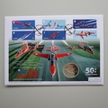 2014 Red Arrows 50th Display Season Silver 5 Pounds Coin Cover - Westminster First Day Covers