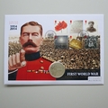 2014 Outbreak of WWI Silver 5 Pounds Coin Cover - Westminster First Day Covers