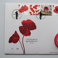 2019 Centenary of Remembrance Silver 5 Pounds Coin Cover - Royal Mail First Day Covers