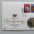 1980 The Queen Mother 80th Birthday 25p Pence Coin Cover - Guernsey First Day Covers