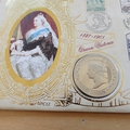 2000 Queen Victoria 1 Crown Coin Cover - Benham First Day Cover Signed by Annette Crosbie
