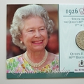 2008 Queen Elizabeth II 80th Birthday 5 Pounds Coin - The London Mint Office