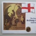 2001 St. George and The Dragon Gold Sovereign Coin Cover - Westminster First Day Covers