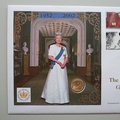 2001 The Queen's Golden Jubilee 100 Days To Go Gold Sovereign Coin Cover - Westminster First Day Cover