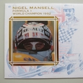 1992 Nigel Mansell Formula 1 World Champion First Day Cover - Benham FDC Covers