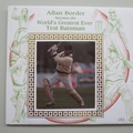 1993 Cricket Allan Border Signed First Day Cover - Benham FDC Covers