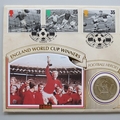 1996 British Football Heroes 2 Pounds Coin Cover - Benham First Day Covers