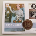 2002 The Queen's Golden Jubilee 50p Pence Coin Cover - Barbados First Day Cover