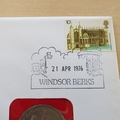 1976 50th Birthday HM Queen Elizabeth II 5 Shillings Coin Cover - First Day Cover