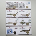 2006 - 2010 History of the Royal Air Force Coin Cover Collection - 39 RAF First Day Covers Set