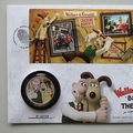 2022 Wallace & Gromit Behind the Scenes Silver Plated Medal Cover - UK Royal Mail First Day Covers