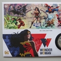 2021 Wonder Woman DC Collection Silver Plated Medal Cover - UK Royal Mail First Day Covers