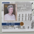 2002 The Queen's Golden Jubilee 22ct Gold Sovereign Coin Cover - UK First Day Covers