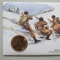 1994 Battle of the Bulge 50th Anniversary 5 Dollars Coin Cover - Grenada First Day Covers