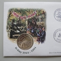 1994 France D-Day 50th Anniversary Silver 1 Franc Coin Cover - France First Day Covers