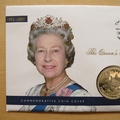 2001 The Queen's Golden Jubilee 100 Days To Go  50p Pence Coin Cover - First Day Covers