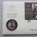 2011 Royal Wedding Prince William Silver Proof 5 Pounds Coin Cover - Royal Mail First Day PNC Cover
