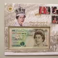 2003 Coronation Jubilee 5 Pounds Banknote Coin Cover - UK First Day Cover