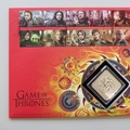 2018 Game of Thrones Fire & Blood Silver Proof Medal Cover - UK First Day Cover Royal Mail