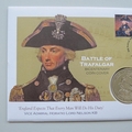 2004 Battle of Trafalgar Bicentenary Crown Coin Cover - UK First Day PNC Cover