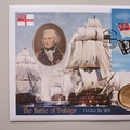 2001 Battle of Trafalgar 5 Pounds Coin Cover - UK First Day PNC Cover