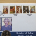 2002 HM QE II 50 Year Golden Jubilee Crown Coin Cover Isle of Man - First Day Covers by Mercury