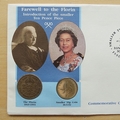1992 Farewell to the Florin 10p Pence Coin Cover - First Day Cover