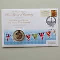 2013 Prince George Birth Sterling Silver Medal Cover - UK PNC First Day Cover