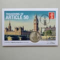 2017 Triggering of Article 50 1oz Fine Silver Britannia Coin Cover - UK PNC First Day Cover